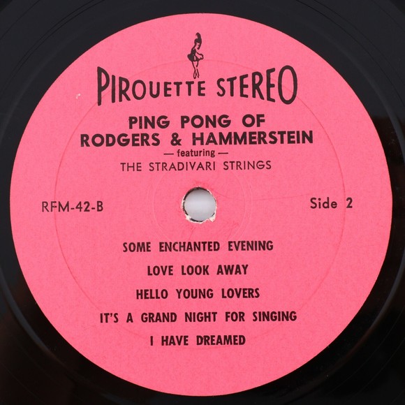 Ping Pong Percussion Of Rodgers & Hammerstein Stradivari Strings 1969 LP Record - Picture 12 of 16
